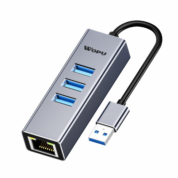 USB3.0 转RJ45千兆网卡集线器