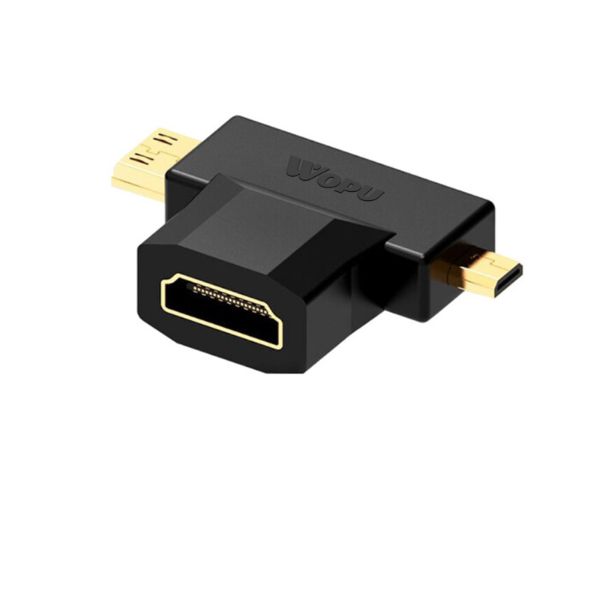 HDMI 转Mini HDMI+Micro HDMI 视频转接头