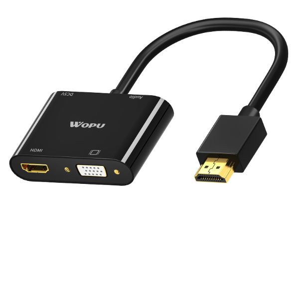 HDMI 转 HDMI+VGA 转换器